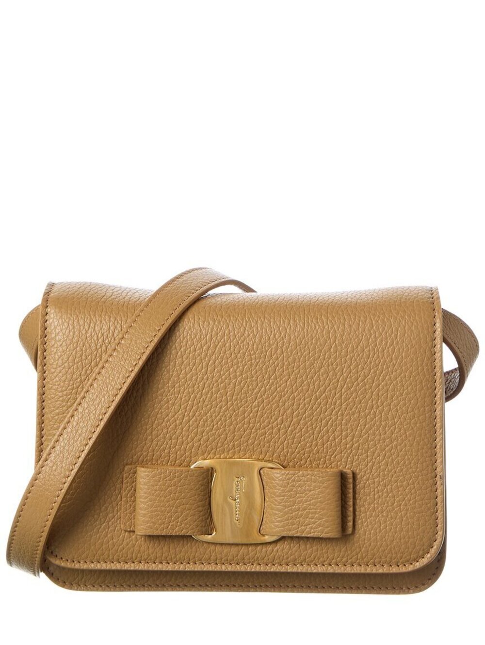 Ferragamo Brown Leather Shoulder Bag NWT MSRP $1480